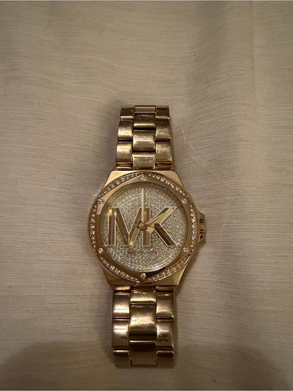 Michael Kors Lennox Three-Hand Gold-Tone